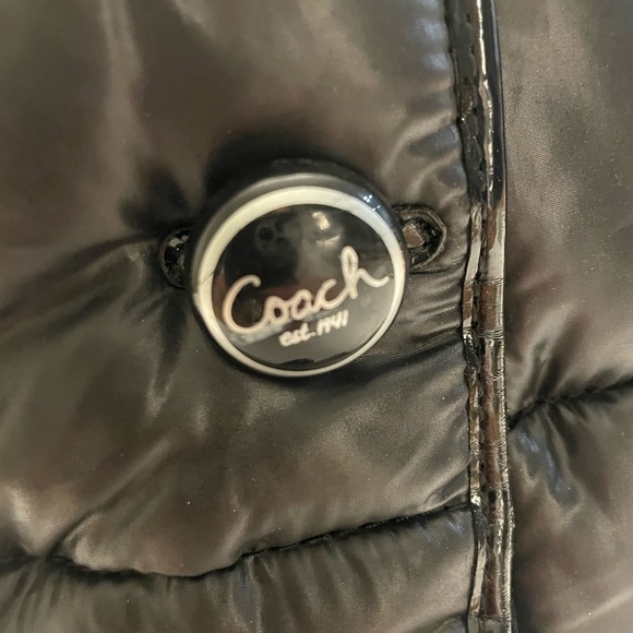 COACH POLINA BLACK NYLON PUFFER BOOTS SIZE 6B - Picture 12 of 14